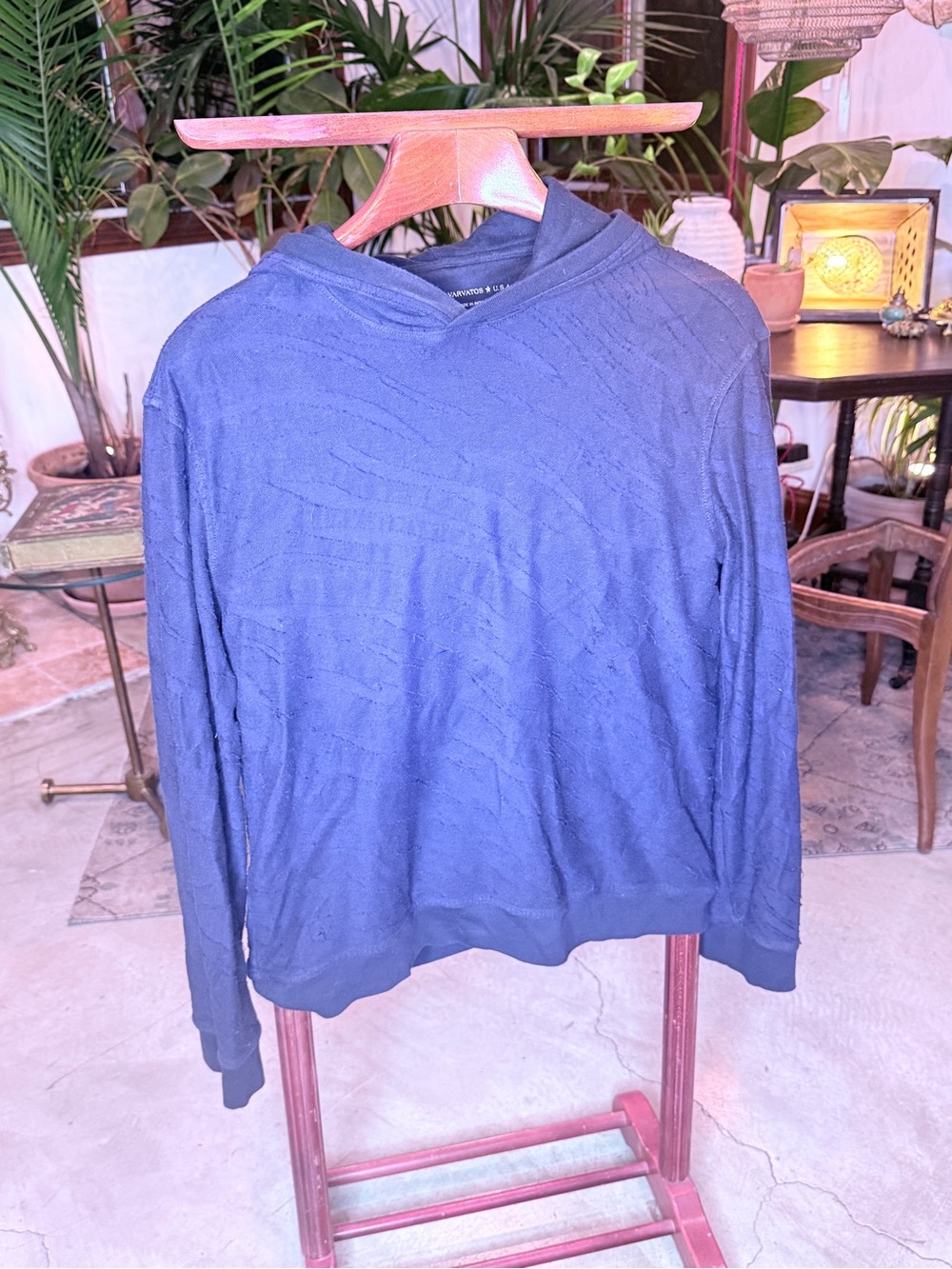 John Varvatos Men's Navy Crewneck Sweater
